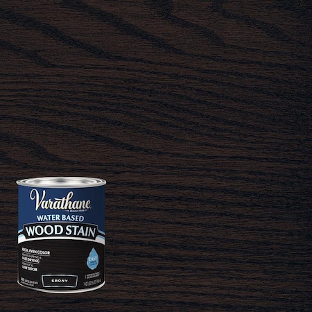 Varathane Varathane Semi-Transparent Ebony Water-Based Wood Stain 1 qt, PK2 381120